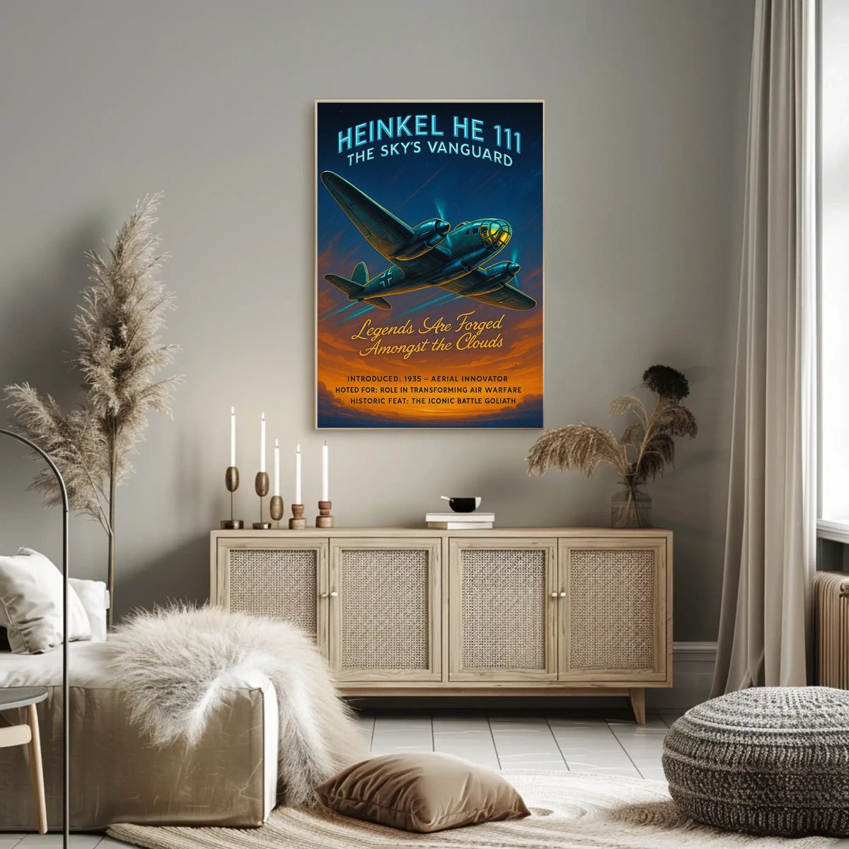 Heinkel He 111 The Skys Vanguard Poster