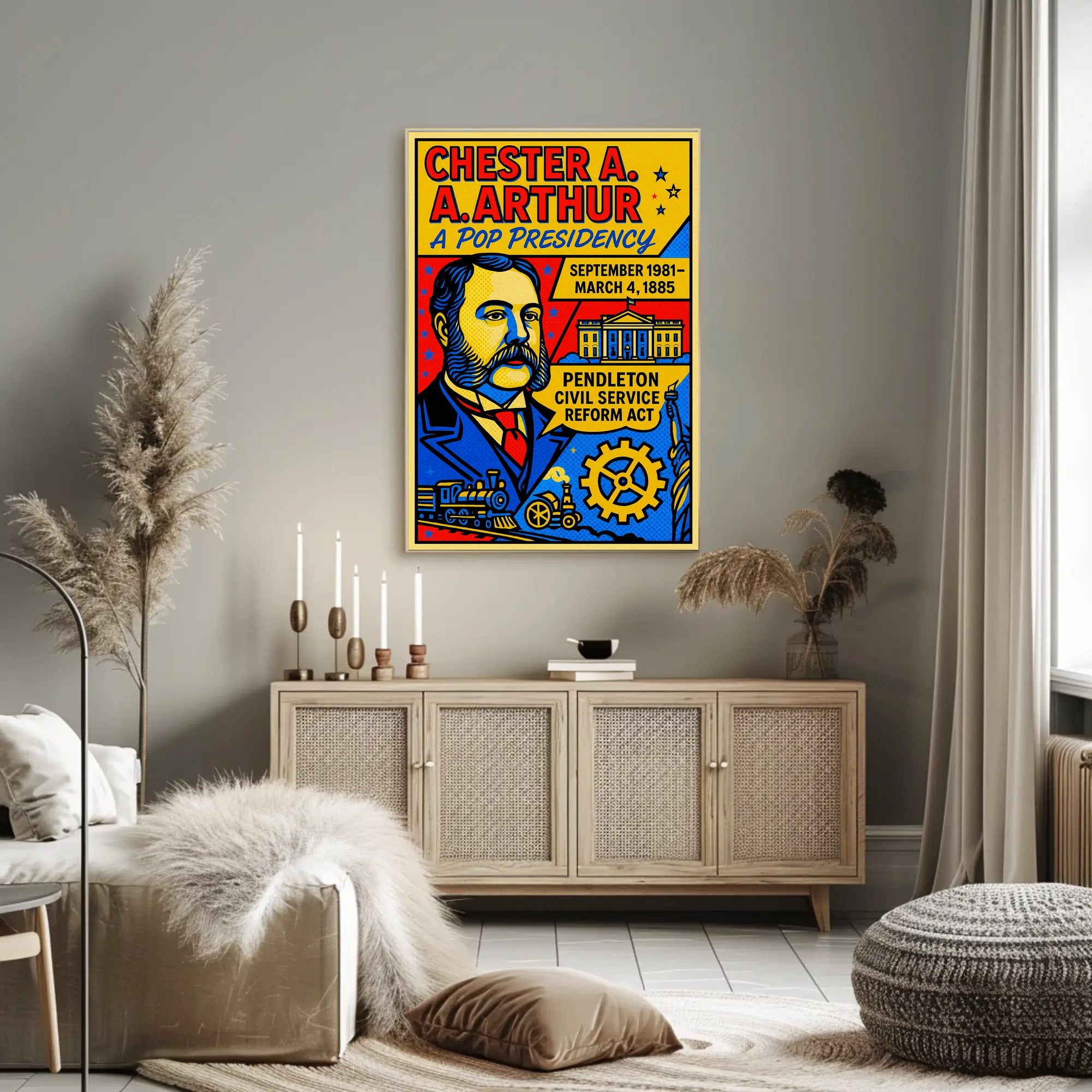 Chester A. Arthur A Pop Presidency Poster PosterGoat