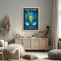 New York Landmarks Poster
