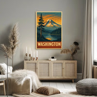 Scenic Washington Landscape Poster