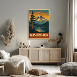 Scenic Washington Landscape Poster