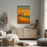 Discover Abu Dhabi's Heritage in Travel Poster