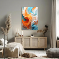 Fluid Energy: Vibrant Abstract, Artistic, or Pop Culture Poster