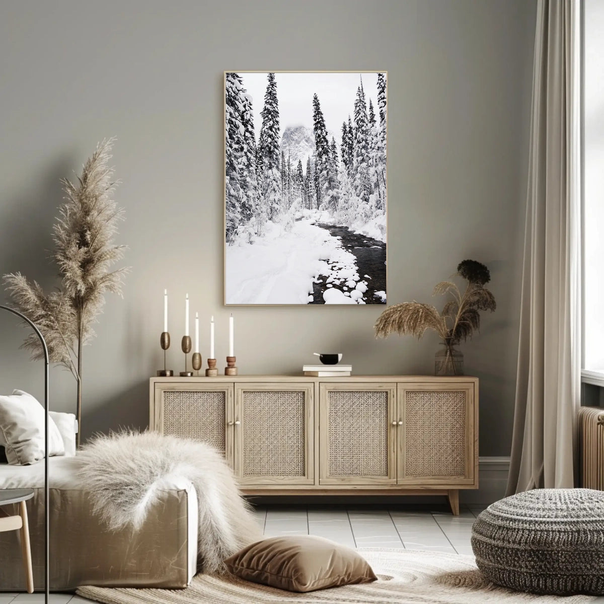 Winter Wonderland Photorealistic National Park Poster