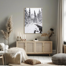 Winter Wonderland Photorealistic National Park Poster