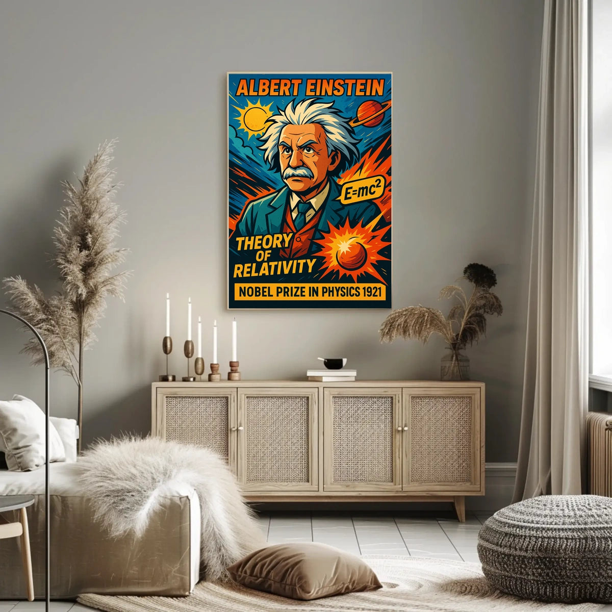 Albert Einstein Theory Of Relativity Poster