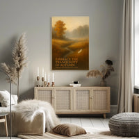 Embrace the Tranquility of Autumn Poster