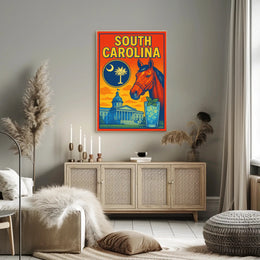South Carolina A Vibrant Tribute Poster PosterGoat