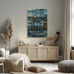 Frost On The Thames Poster