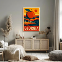 Georgia The Peach State Poster
