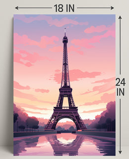 Eiffel Tower At Dusk Poster