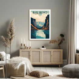 Big Bend National Park Travel Poster Vintage Print