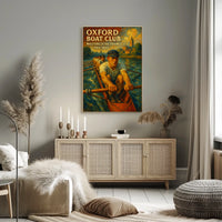 Oxford Boat Club Masters Of The Thames Poster