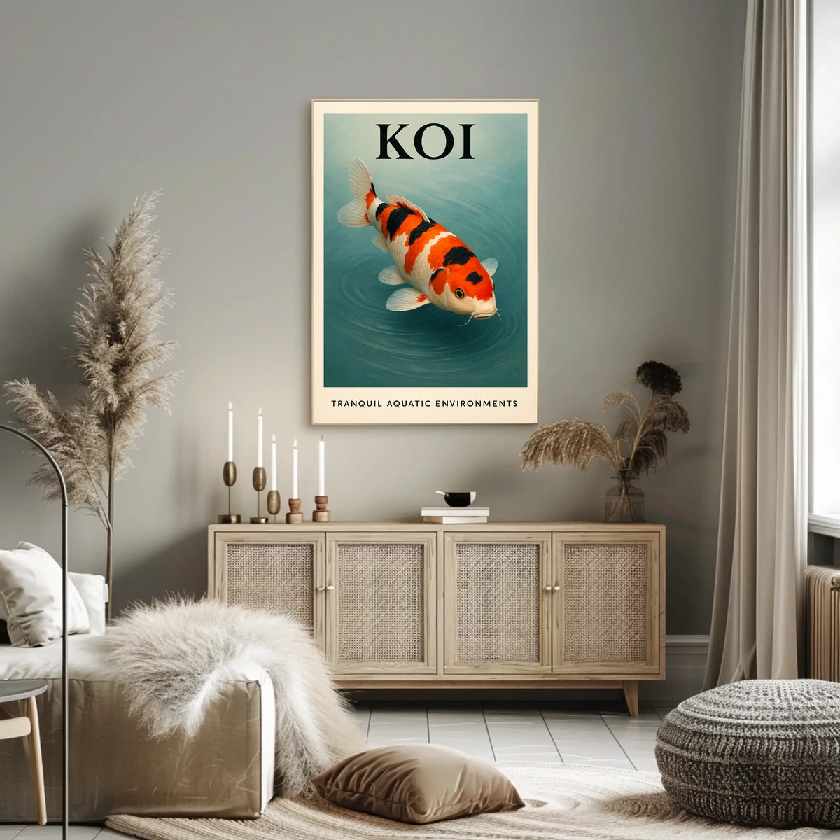 Koi Tranquil Aquatic Environments Poster