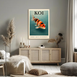 Koi Tranquil Aquatic Environments Poster