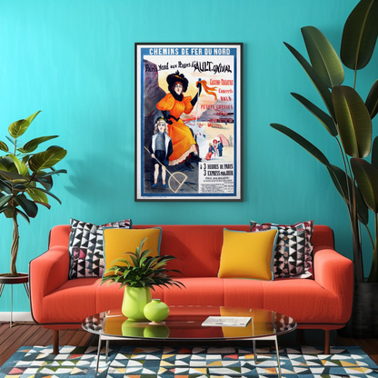 Paris-Nord to Ault-Onival Beaches Vintage Poster