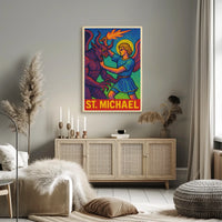 Saint Michael Divine Art Poster