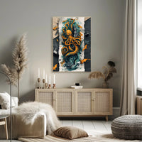 The Kraken's Grasp Art Print Poster for Decor Lovers PosterGoat
