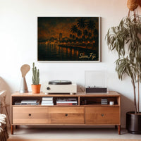 Suva, Fiji Nightscape Poster