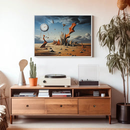 Timeless Desert Dreamscape: Abstract or Artistic Poster