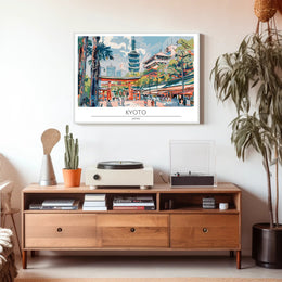 Vibrant Kyoto Scene Poster PosterGoat
