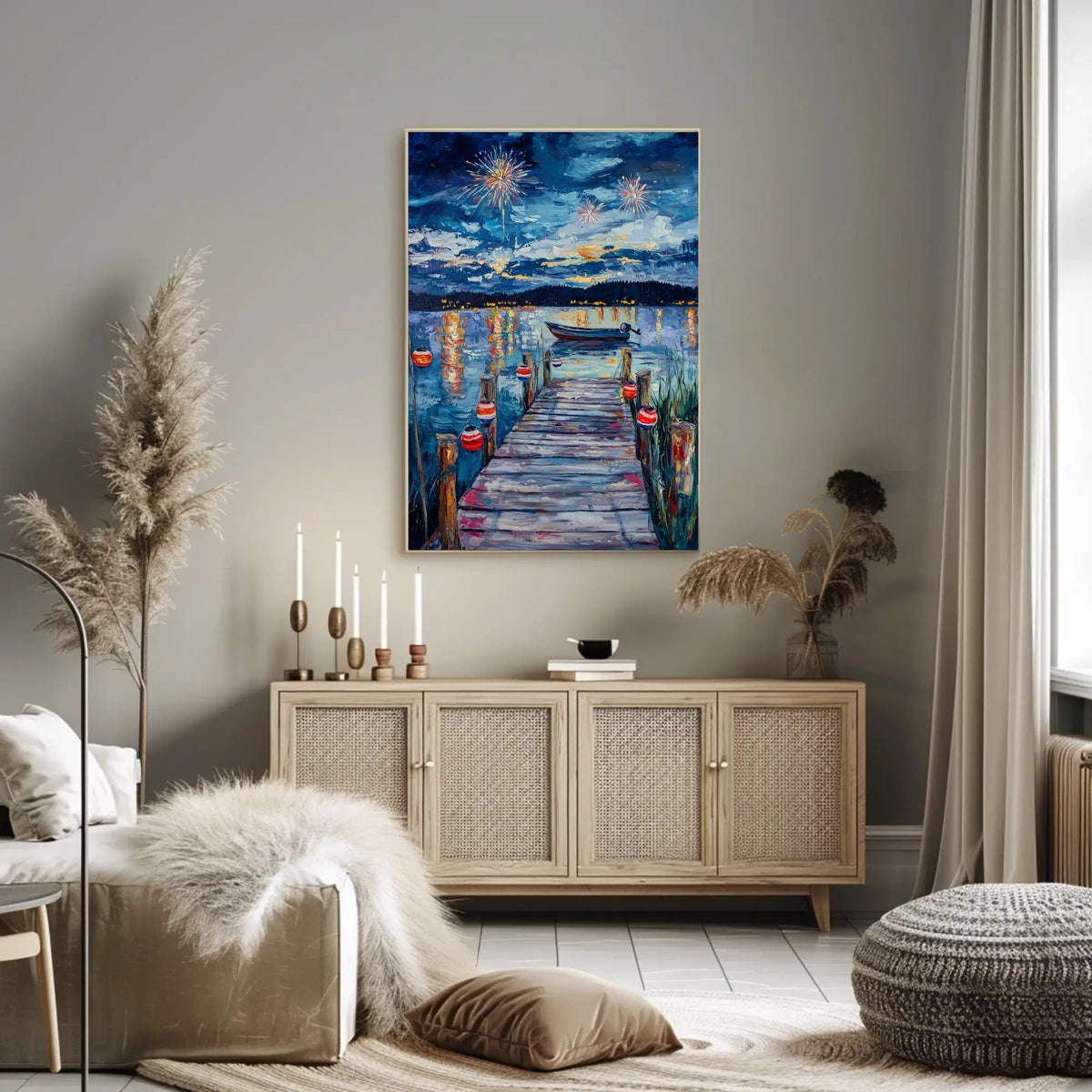 peaceful lakeside Poster