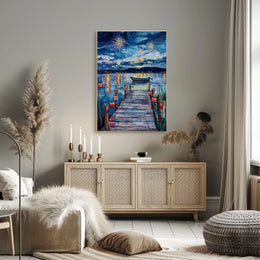 peaceful lakeside Poster
