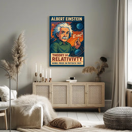 Albert Einstein Theory Of Relativity Poster