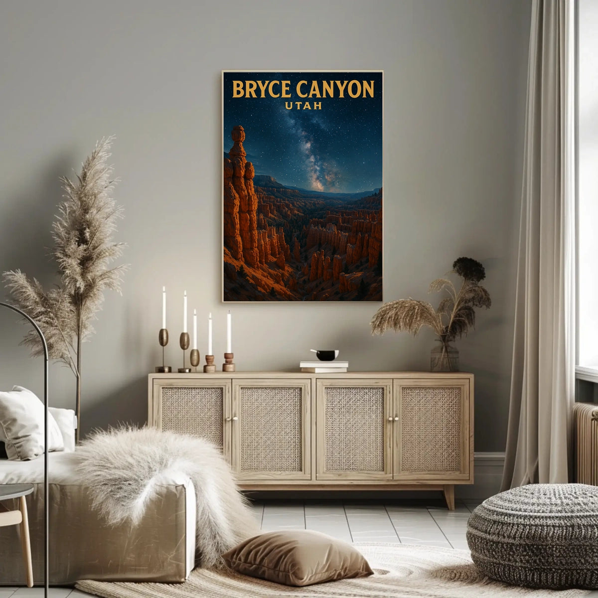 Bryce Canyon Wanderlust Scenic Rustic Poster