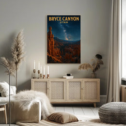Bryce Canyon Wanderlust Scenic Rustic Poster