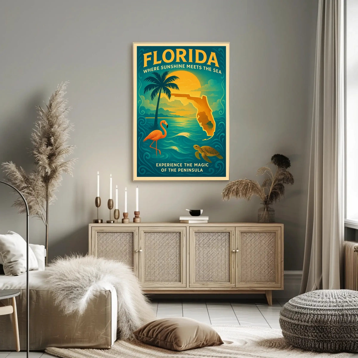 Florida Where Sunshine Meets the Sea Poster