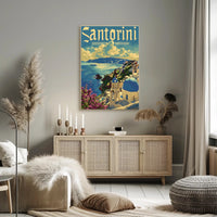 Santorini Serenity Poster