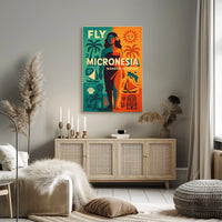 Fly Micronesia Wander in Color Poster