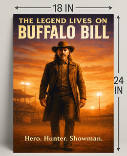Buffalo Bill The Legend Lives On Poster PosterGoat