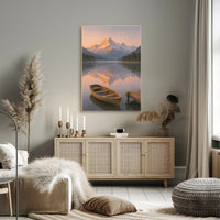Serene Alpine Morning Poster