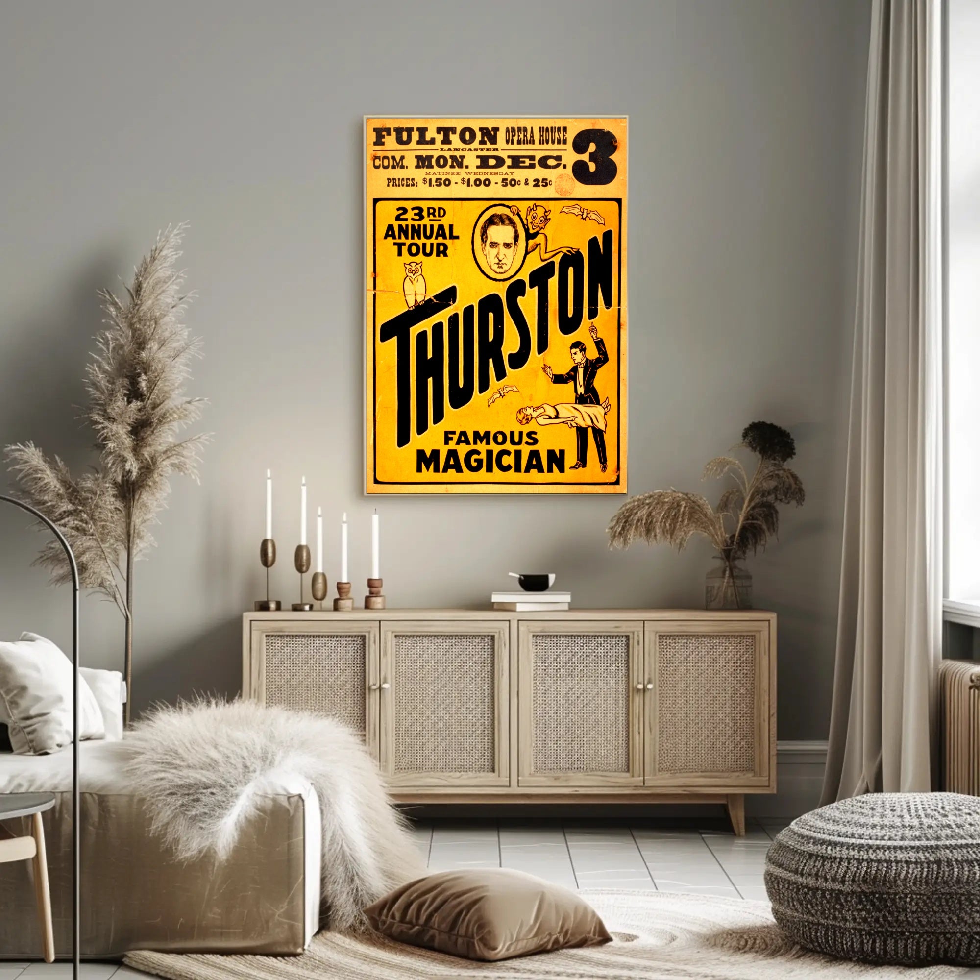 Thurston Magic Show Vintage Poster - Abstract, Artistic, or Pop Culture Poster