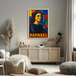 Raphael Mosaic Portrait Poster
