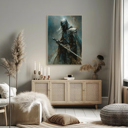 Medieval Knight in Armor: Fantasy or Mythology Poster PosterGoat