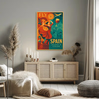 Fly to Spain Wander in Color Poster