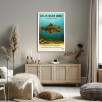 Hillstream Loach Sewellia lineolata Poster PosterGoat
