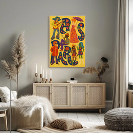 Retro Vibes A Colorful Celebration Poster