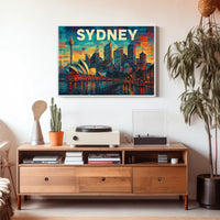 Sydney Skyline Poster