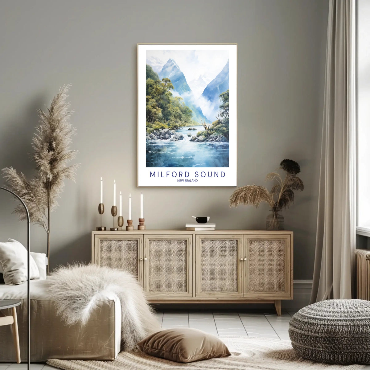 Milford Sound New Zealand Poster