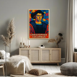 Christopher Columbus Mosaic Poster