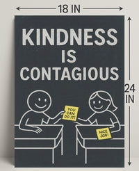 Kindness is Contagious Poster PosterGoat