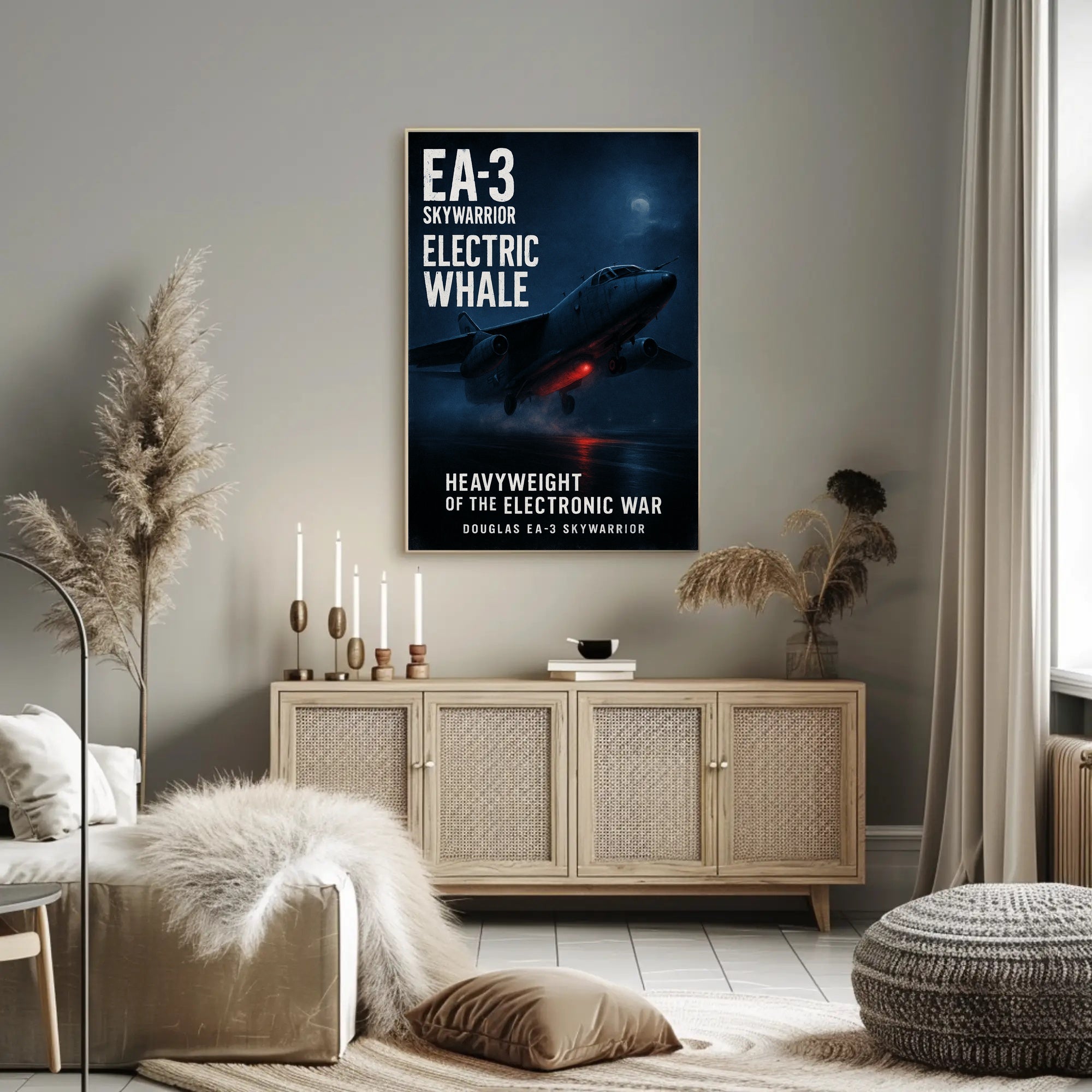Electric Whale Douglas EA-3 Skywarrior Poster PosterGoat