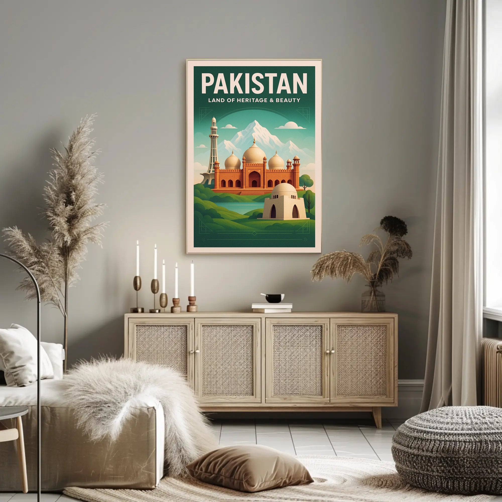 Pakistan Land of Heritage & Beauty Poster PosterGoat