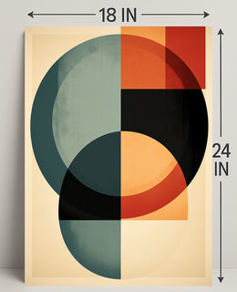 Abstract Geometric Harmony Abstract Poster