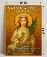 Saint Agnes of Rome Poster PosterGoat