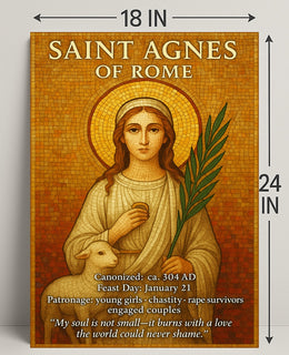 Saint Agnes of Rome Poster PosterGoat